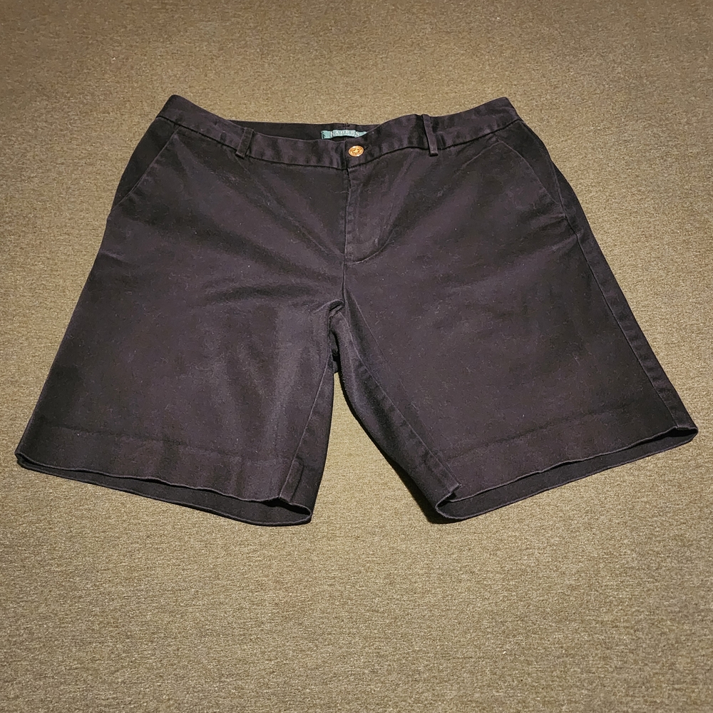 LRL Black Chino Style Shorts